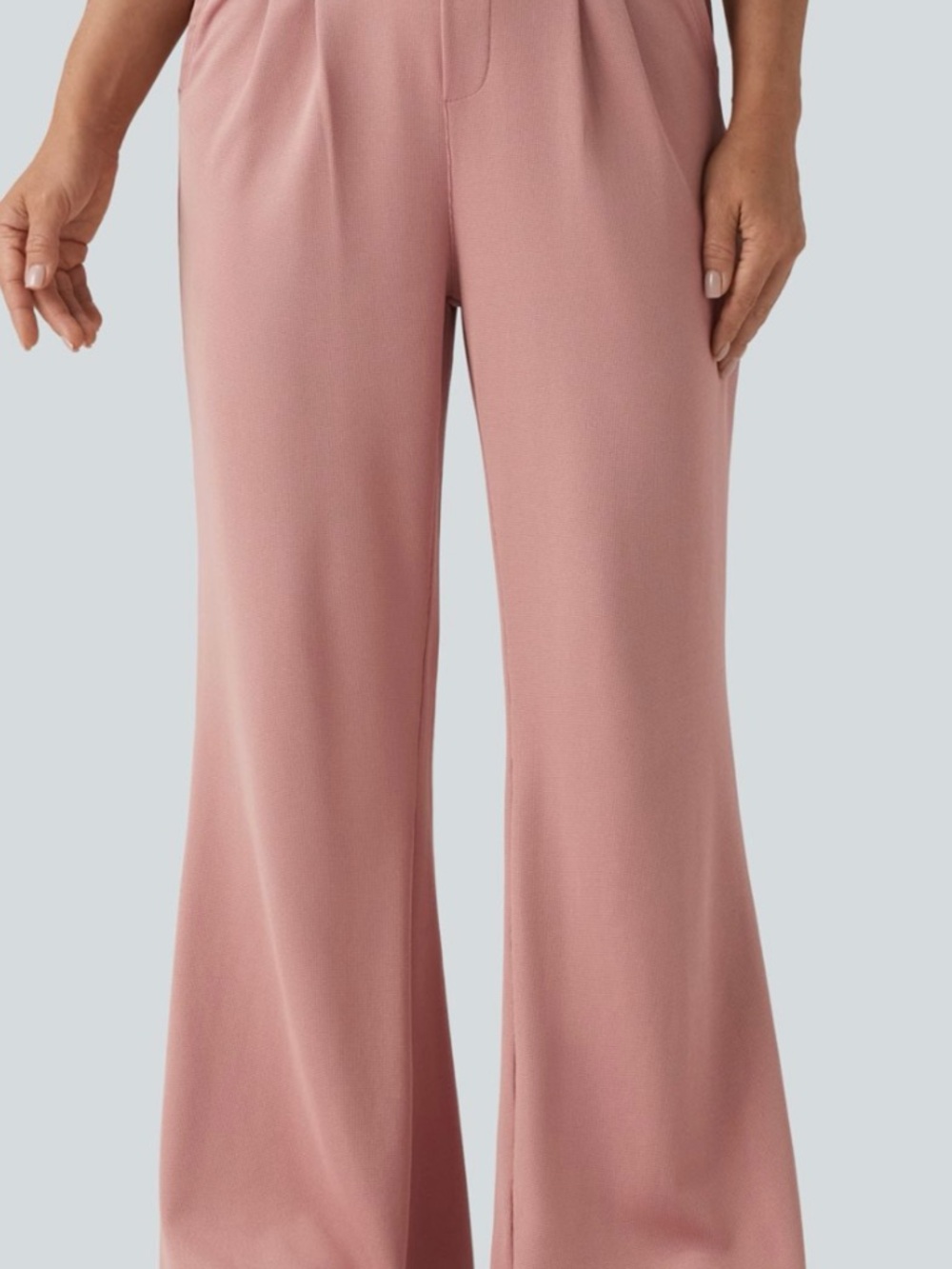 Alara Wide-Leg Trousers in Rose